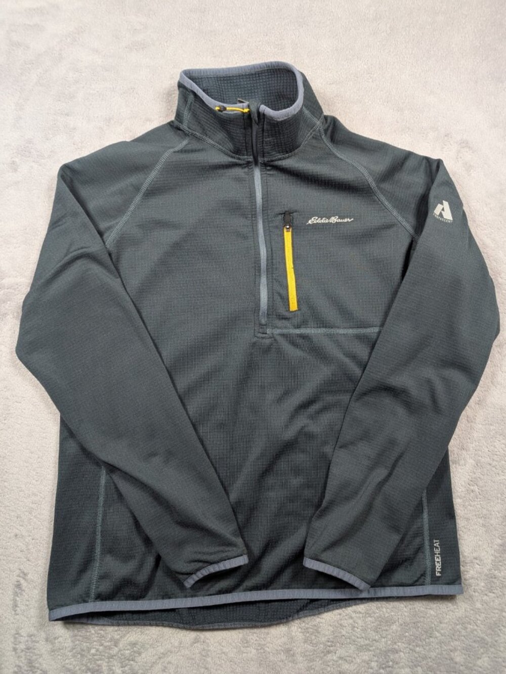 Eddie Bauer First Ascent Sweatshirt Womens Size Large Gray Fitted Outdoor Hiking